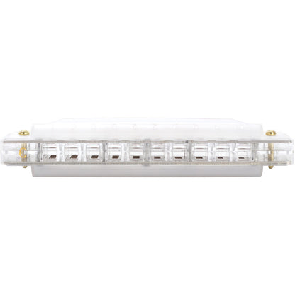 Cascha Fun Series 10-Hole Diatonic Harmonica in C-Major with Transparent Clear ABS Housing and Hard Case — view 4