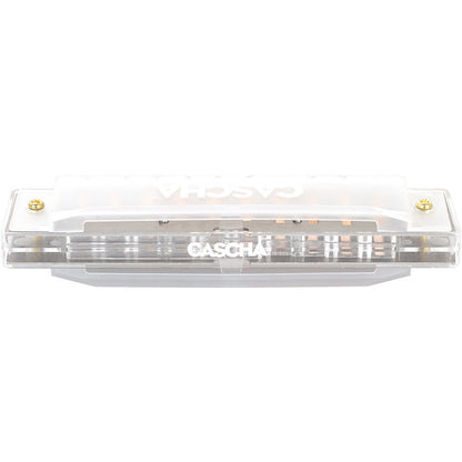 Cascha Fun Series 10-Hole Diatonic Harmonica in C-Major with Transparent Clear ABS Housing and Hard Case — view 6