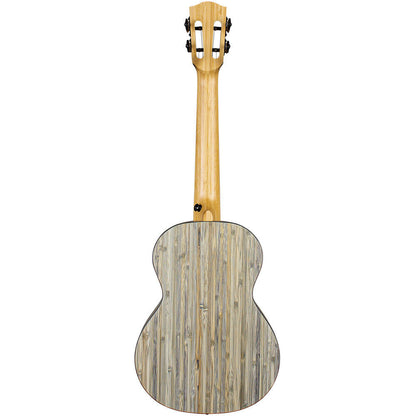 Cascha Bamboo Series Tenor Ukulele with Graphite Finish and 10mm Padded Carry Case — view 4