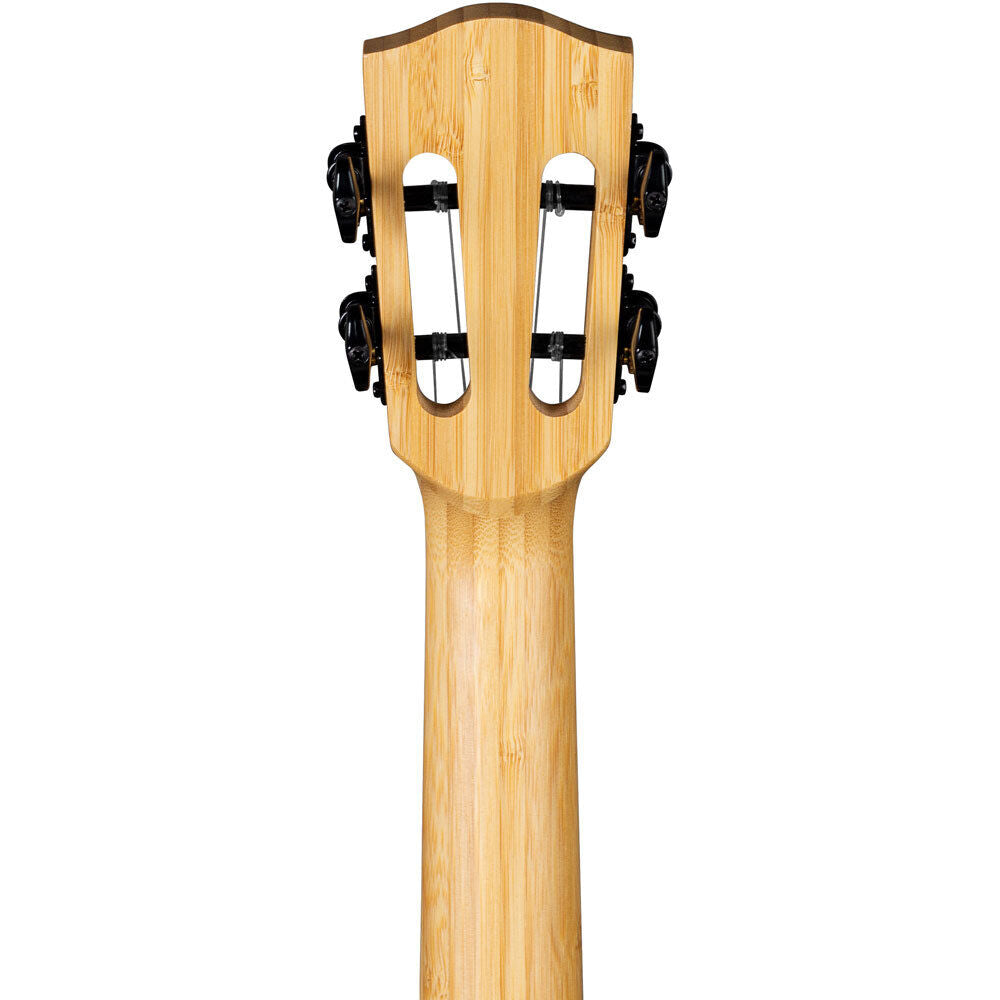 Cascha Bamboo Series Tenor Ukulele with Graphite Finish and 10mm Padded Carry Case — view 6