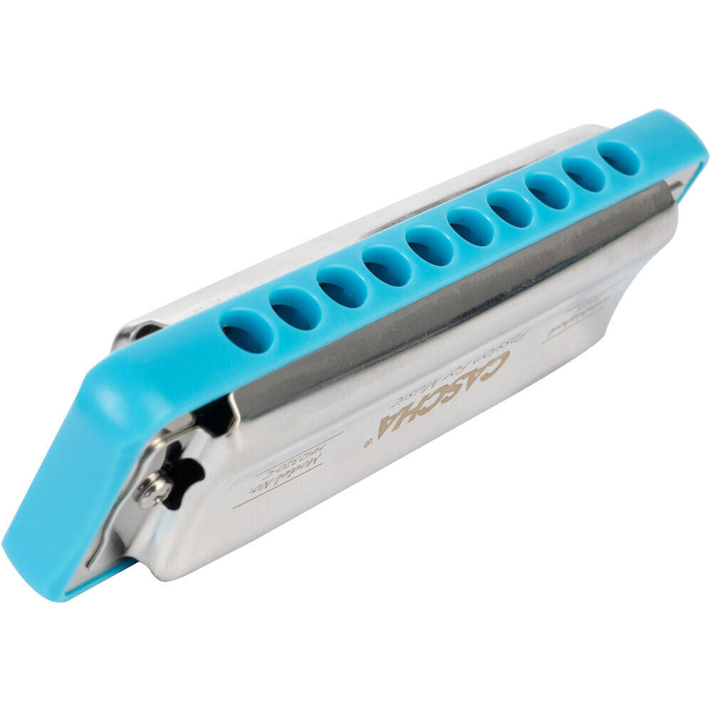 Cascha Ocean Rock Series Blues Harmonica Key of C with Blue Comb and Softcase — view 6