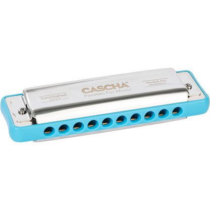 Cascha Ocean Rock Series Blues Harmonica Key of C with Blue Comb and Softcase — view 4