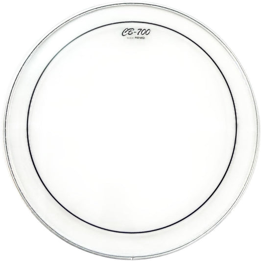 CB-700 Pinstripe Clear Bass Drum Head - 26" Mylar Film, Glued Control Ring, Durable Design, Medium Tuning for Pop/Rock Music