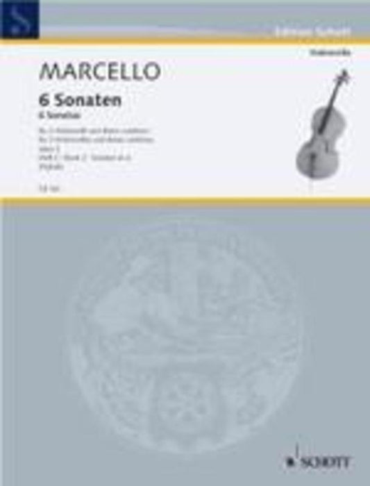 Marcello - 6 Sonatas Vol 2 Nos 4-6 2 Cellos/Piano (Softcover Book)