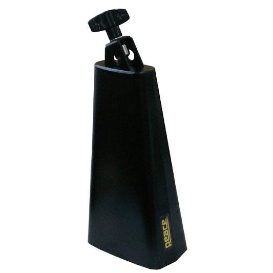 Peace 8" Black Cowbell with Mount for Percussion and Drum Sets