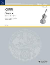 CIRRI Sonata No 1 in C Major for Cello and Basso Continuo, 12 Pages, Schott Music