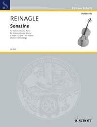 Reinagle Sonatina in G Major for Cello and Piano - Schott Music, 8 Pages, Beginner Friendly