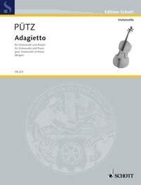 Puetz - Adagietto for Cello and Piano, 12 Pages, Schott Music