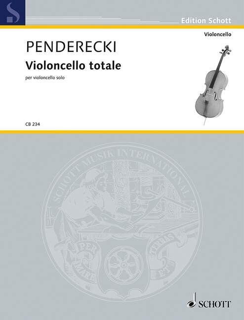 Penderecki - Violoncello Totale for Cello Solo, Schott Music, 8 Pages