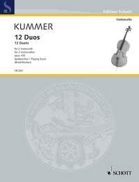 Kummer - 12 Duets Op. 105 for 2 Cellos, Schott Music, Cello Duet, 28 Pages