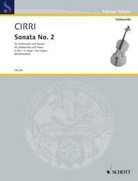 Cirri - Sonata No. 2 G Major for Cello/Basso Continuo, 18 Pages, Publisher: Schott Music