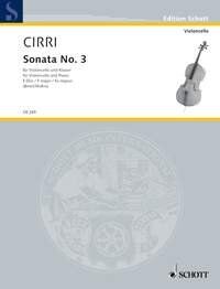 Cirri - Sonata No. 3 in F Major for Cello and Piano, 12 Pages, Schott Music
