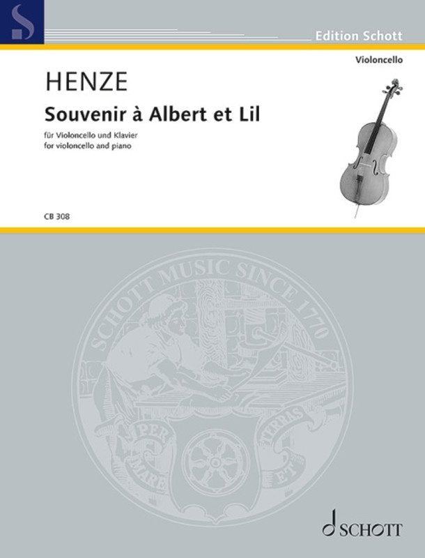 Henze - Souvenir A Albert Et Lil For Cello/Piano (Schott Music)