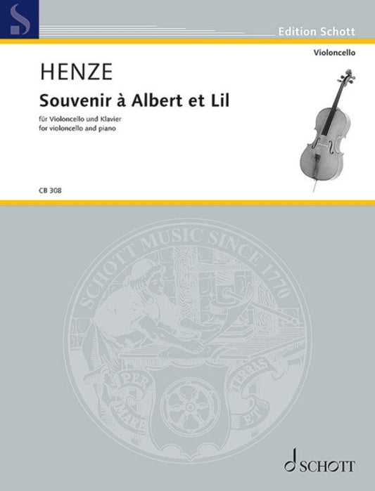 Henze - Souvenir A Albert Et Lil For Cello/Piano (Schott Music)