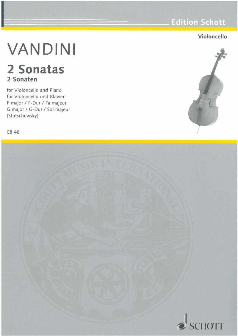 Vandini - 2 Sonatas for Cello and Piano in F and G Major