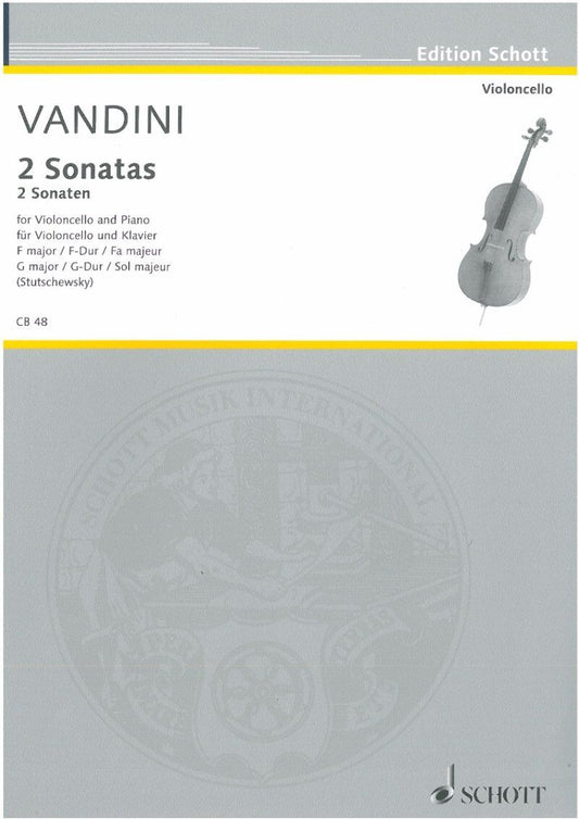Vandini - 2 Sonatas for Cello and Piano in F and G Major