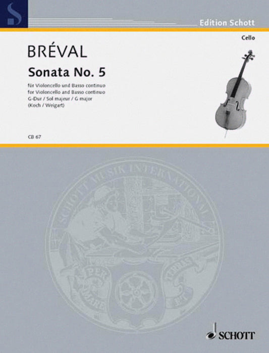 Sonata No 5 G Vc/Piano Book