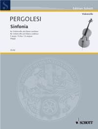 Pergolesi - Sinfonia in F Major for Cello and Piano, 16 Pages, Schott Music