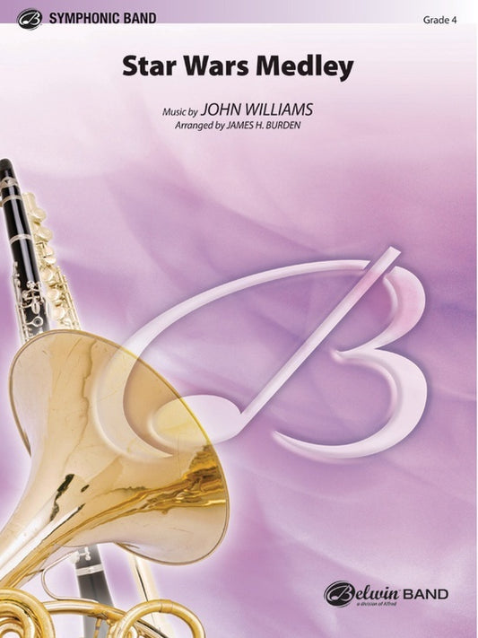 Star Wars Medley Concert Band Sheet Music by John Williams Gr 4
