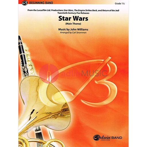 Star Wars Main Theme Concert Band Grade 1 by John Williams - Warner Bros