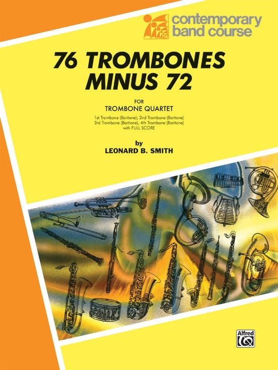 76 Trombones Minus 72 Trombone Sheet Music