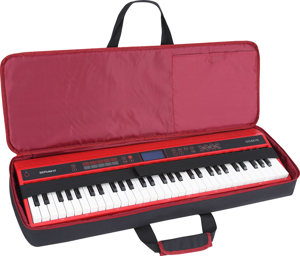 ROLAND CB-GO61KP Keyboard Bag for 61-Note GO Keys & GO Piano - Portable with Backpack Straps & Pockets — view 4