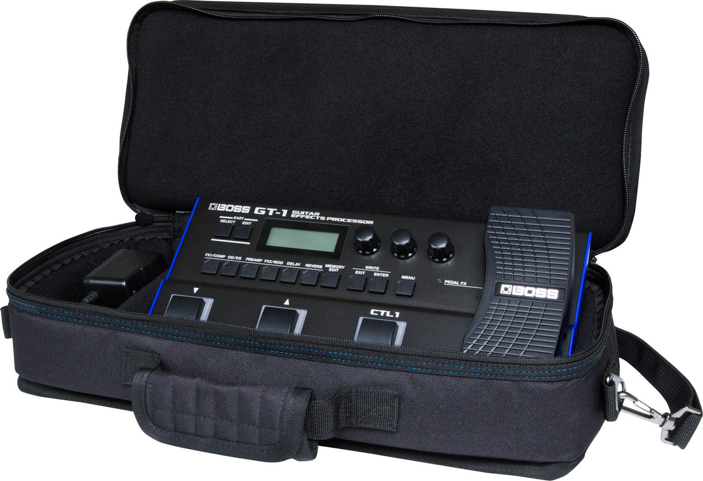 BOSS CB-GT1 Carry Bag for GT-1 Multi FX Processor - Lightweight, Durable, Stylish Protection for Guitar & Bass Effects Gear — view 3