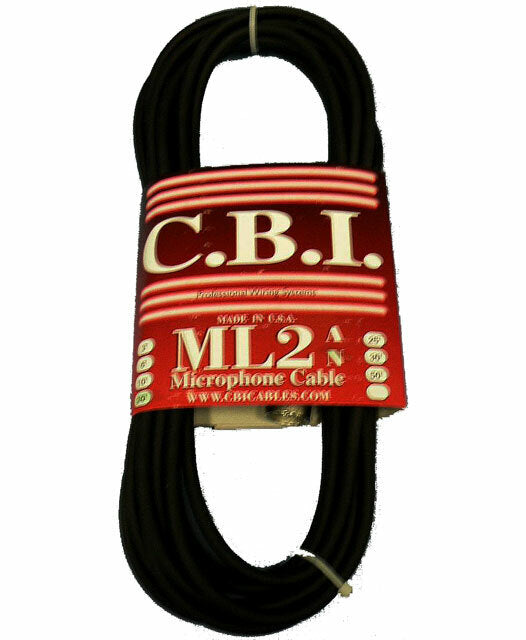 C.B.I. Cables Artist ML2 Series 20ft Microphone Cable XLR-XLR