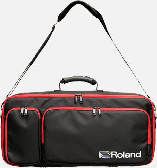 ROLAND CB-JDXI Gig Bag for JD-XI Synth - Durable Foam Padding & Compartments, Red/Black Design