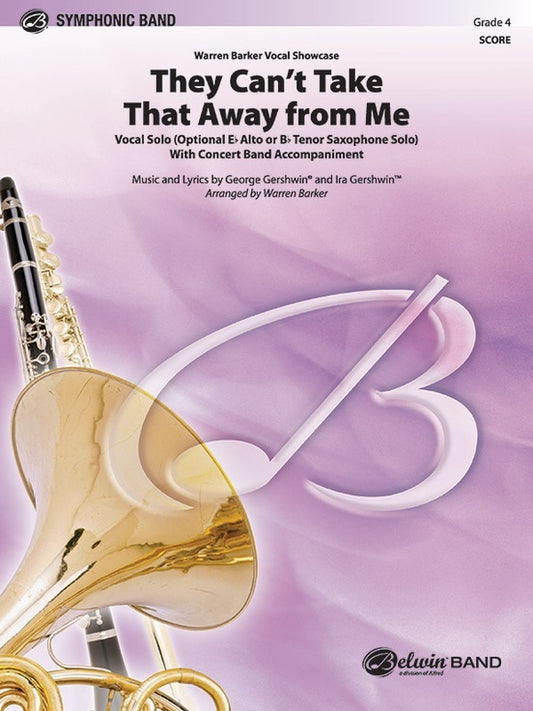 They Cant Take That Away from Me Concert Band Grade 4 Score