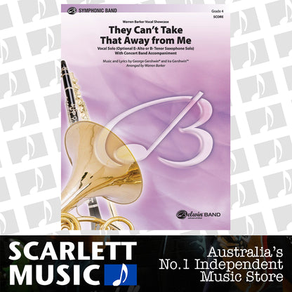 They Cant Take That Away from Me Concert Band Grade 4 Score — view 2
