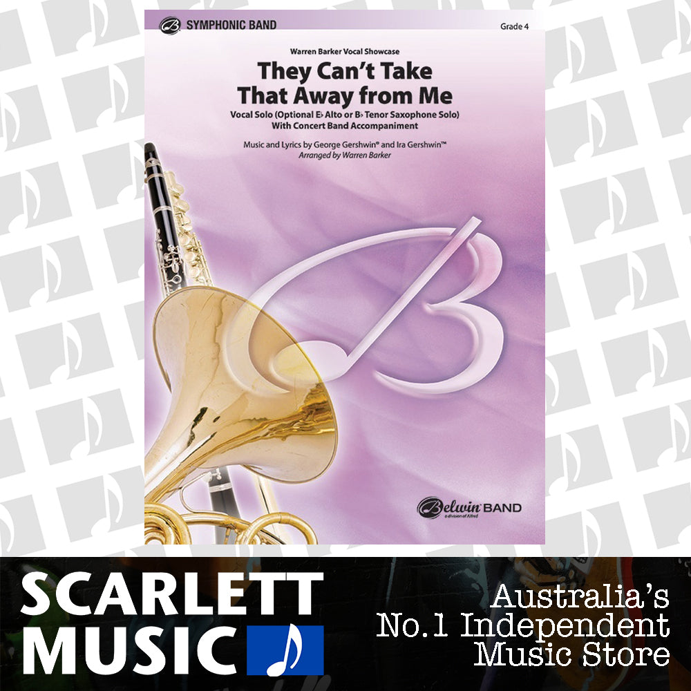They Can't Take That Away from Me Concert Band Sheet Music Grade 4 — view 2