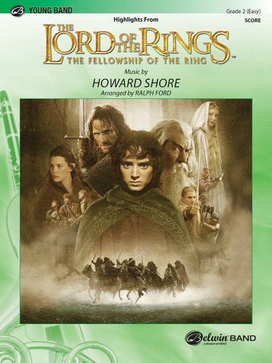 Lord Of The Rings Fellowship Concert Band Gr 2 Score