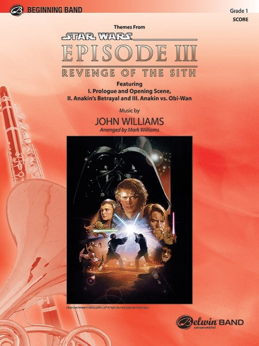 Star Wars Episode III Revenge of the Sith Concert Band Grade 1 Score