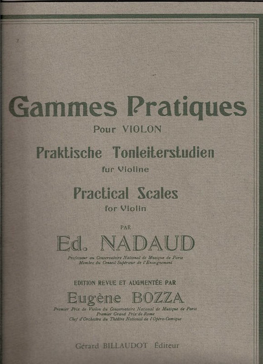 Practical Scales For Violin (Softcover Book)