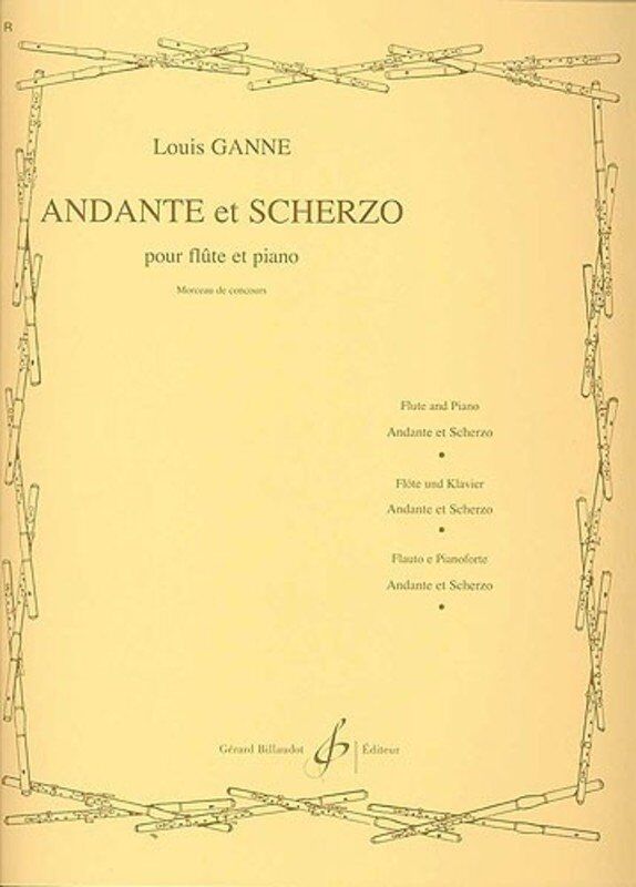 Ganne - Andante et Scherzo for Flute and Piano