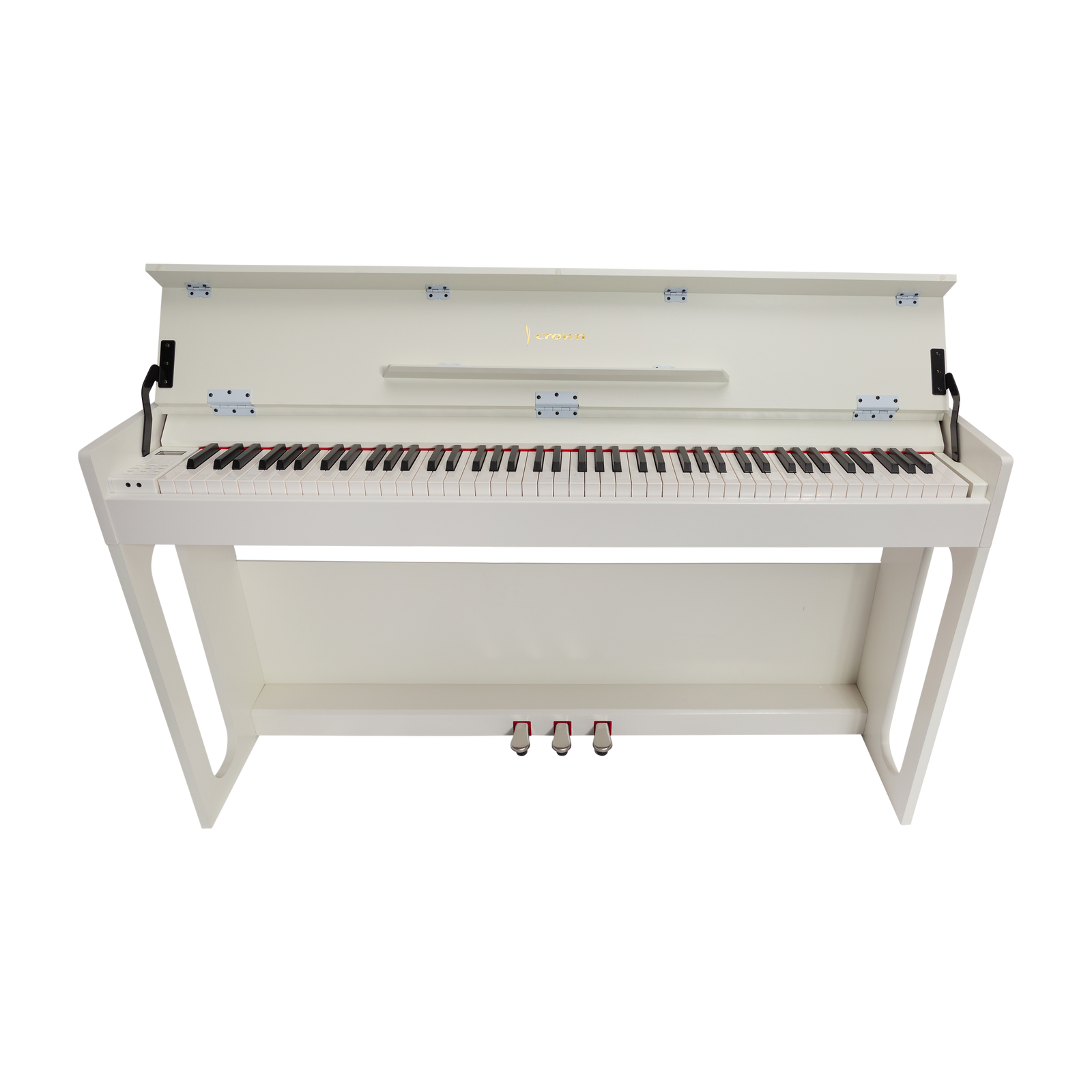 Crown CDP806 88-Key Weighted Digital Piano Gloss White — view 3