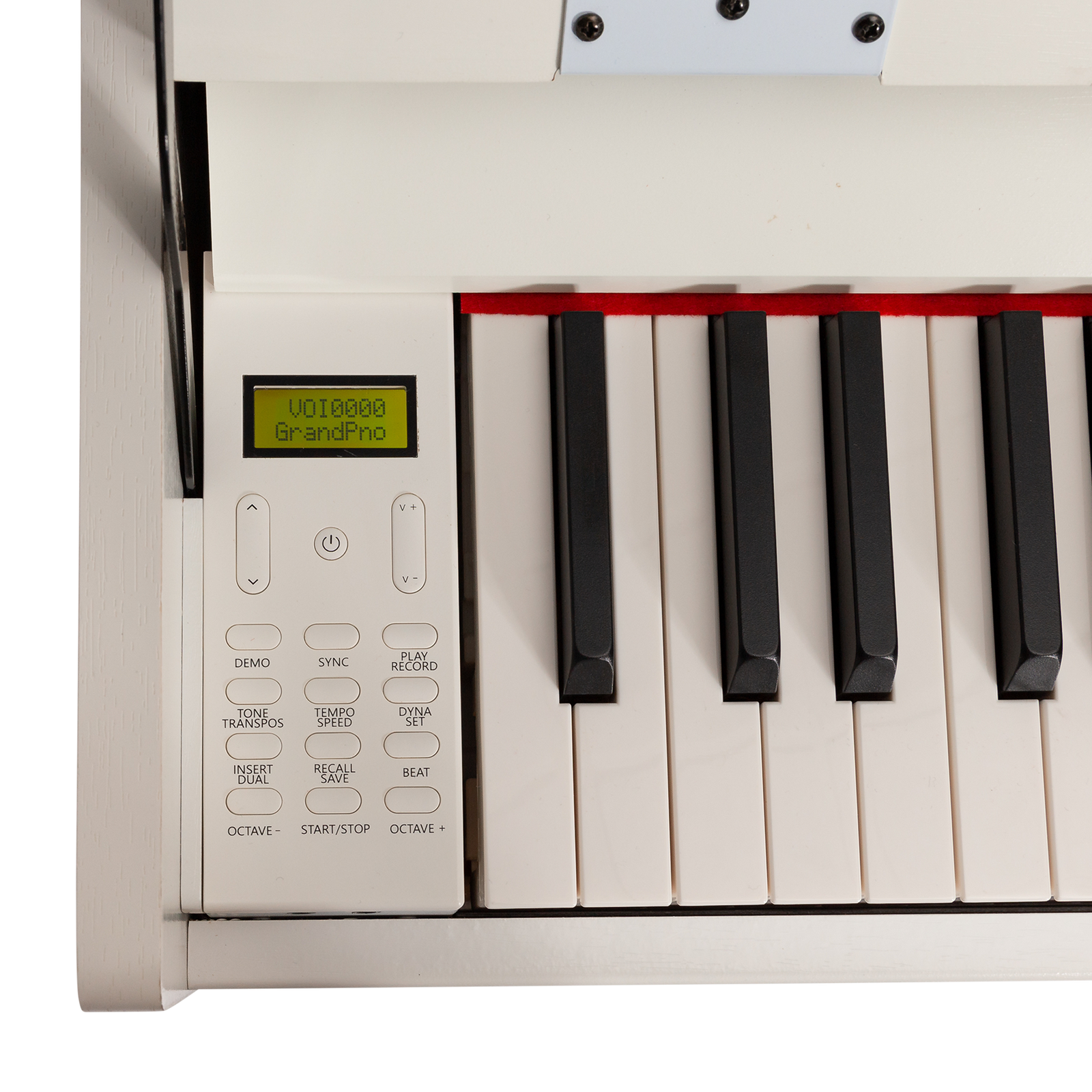 Crown CDP806 88-Key Weighted Digital Piano Gloss White — view 4
