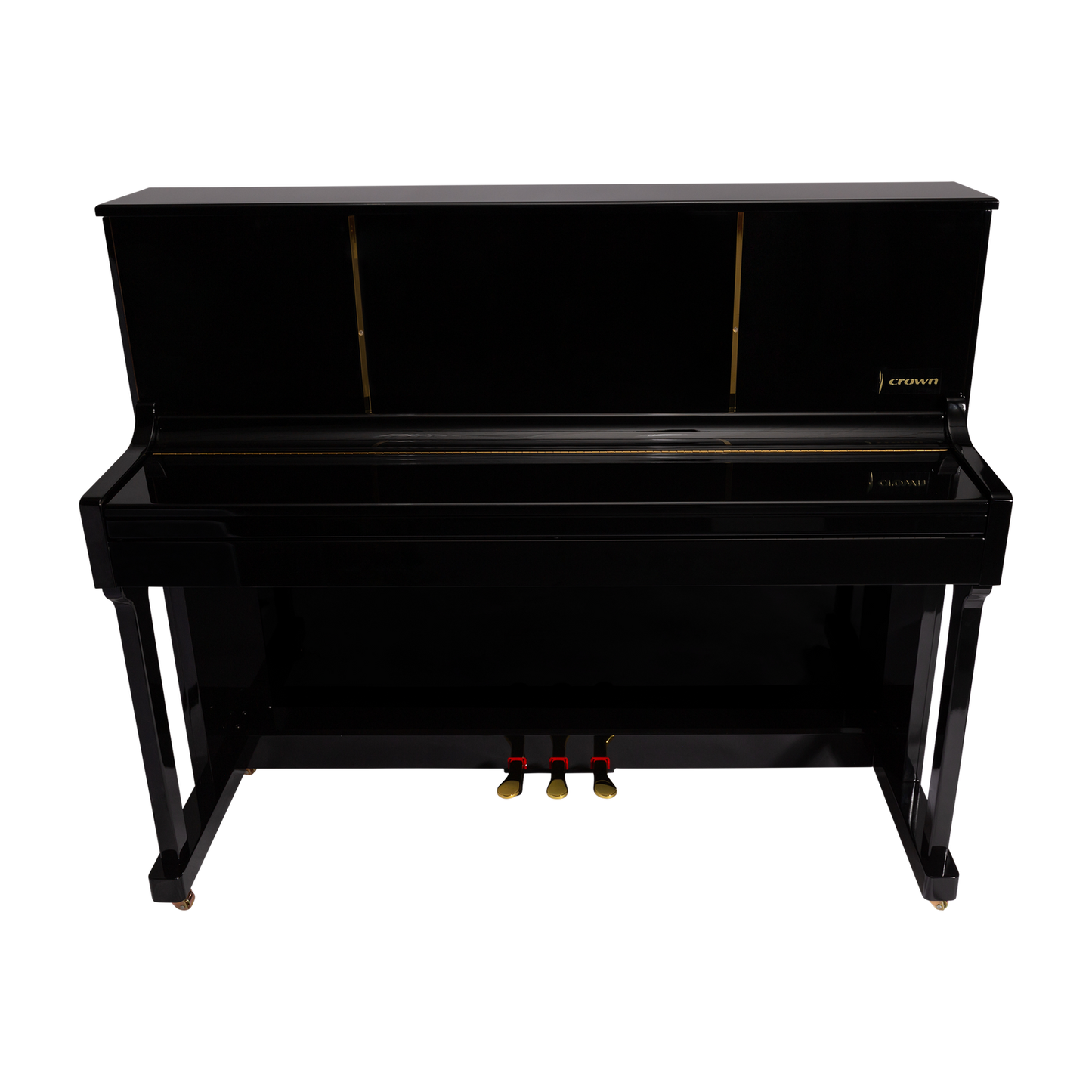 Crown CDP-901-BLK Upright 88-Key Weighted Digital Piano with French Dream Sound Engine, Black Finish — view 4