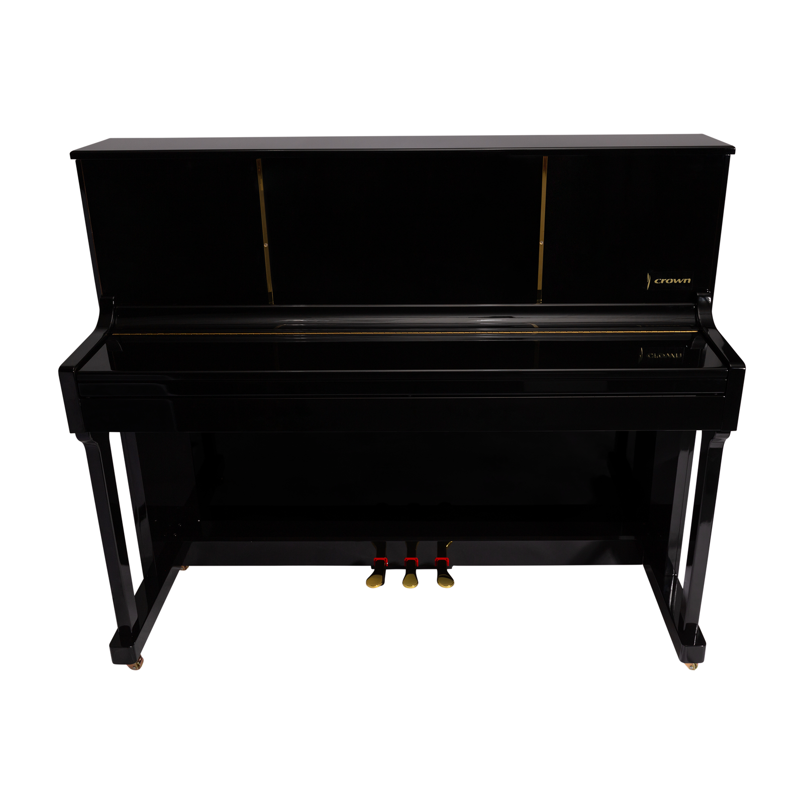 Crown CDP-901-BLK Upright 88-Key Weighted Digital Piano with French Dream Sound Engine, Black Finish — view 4