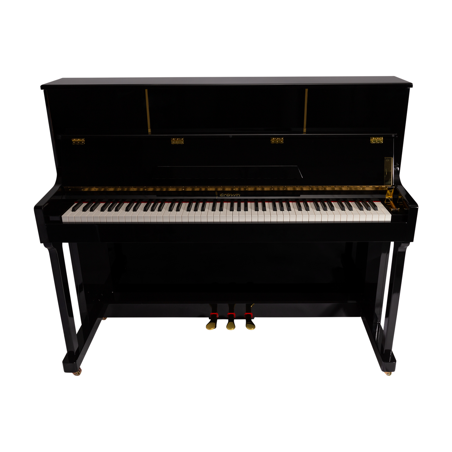 Crown CDP-901-BLK Upright 88-Key Weighted Digital Piano with French Dream Sound Engine, Black Finish — view 3