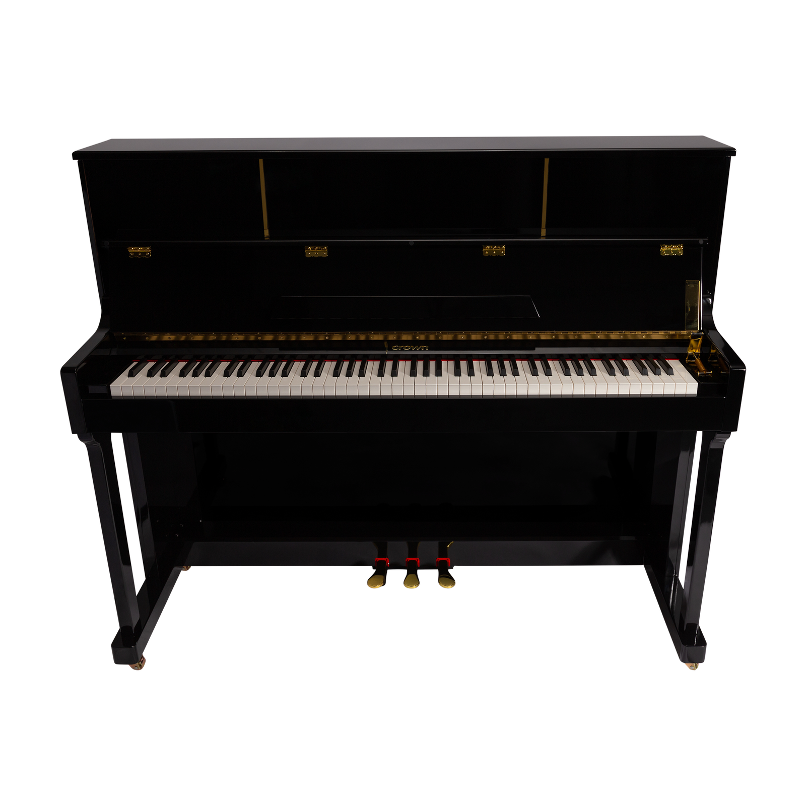 Crown CDP-901-BLK Upright 88-Key Weighted Digital Piano with French Dream Sound Engine, Black Finish — view 3