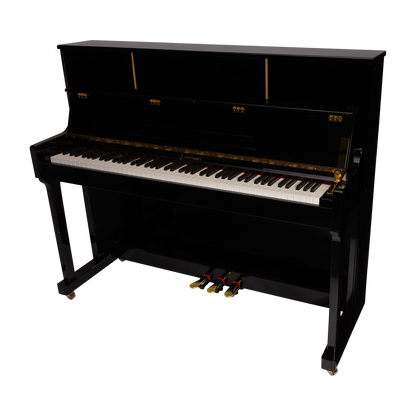 Crown CDP-901-BLK Upright 88-Key Weighted Digital Piano with French Dream Sound Engine, Black Finish