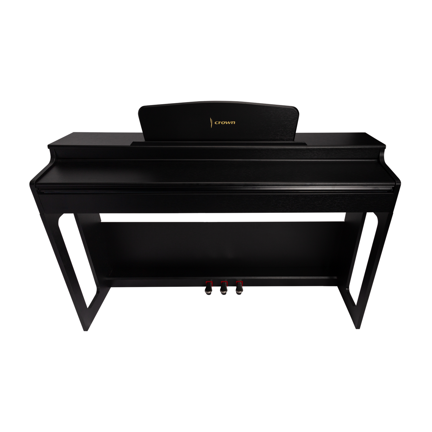 Crown CDP-906-BLK Upright 88-Key Weighted Digital Piano in Black — view 3