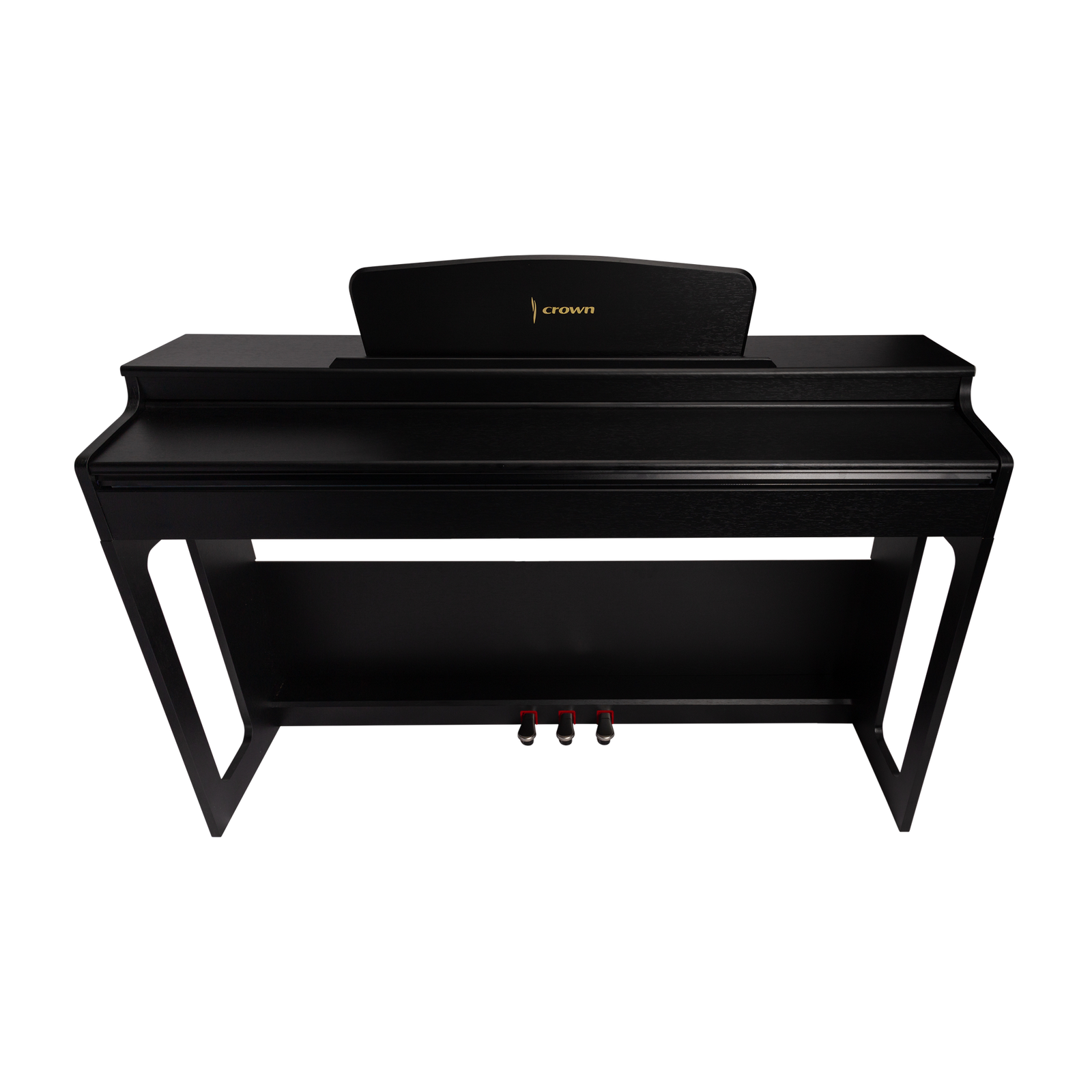 Crown CDP-906-BLK Upright 88-Key Weighted Digital Piano in Black — view 3