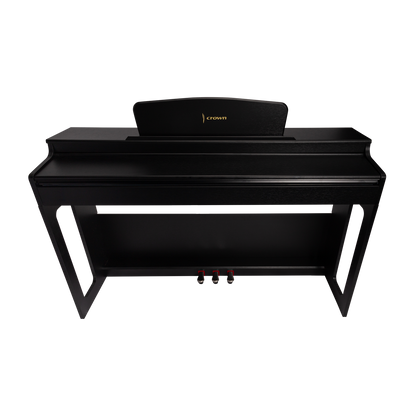 Crown CDP-906-BLK Upright 88-Key Weighted Digital Piano in Black — view 3