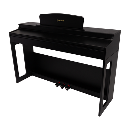 Crown CDP-906-BLK Upright 88-Key Weighted Digital Piano in Black — view 4