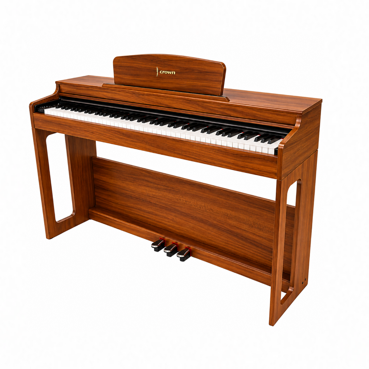 Crown CDP-906 Digital Piano 88-Key Weighted Upright Woodgrain Finish