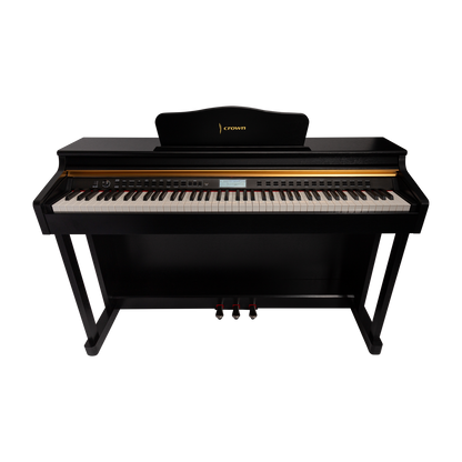 Crown CDP-913 Black Upright 88-Key Digital Piano with French Dream Sound Engine and 600 Tones — view 3
