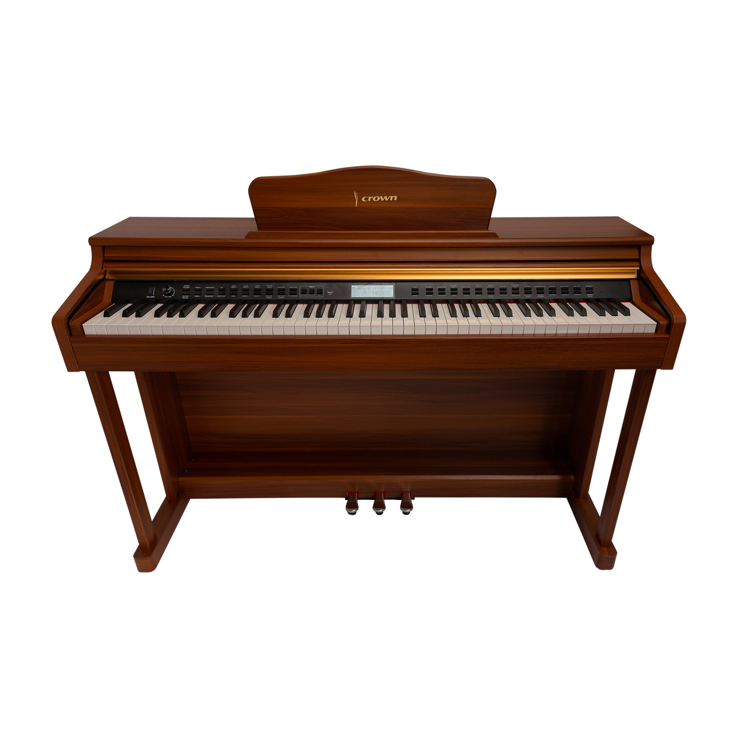 Crown CDP-913-WDG Upright 88-Key Weighted Digital Piano Woodgrain Finish — view 3